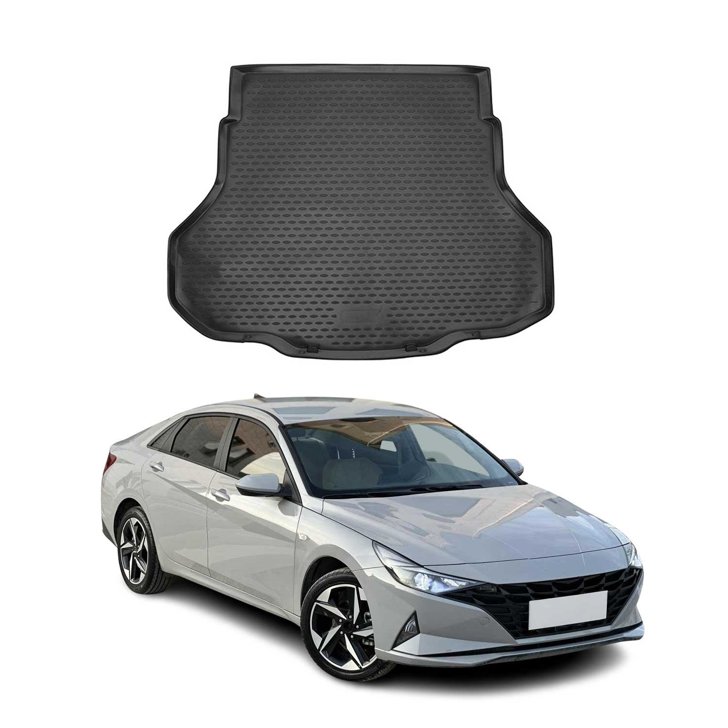 2021-2025 Hyundai Elantra Cargo Liner Trunk Mat All Weather Black