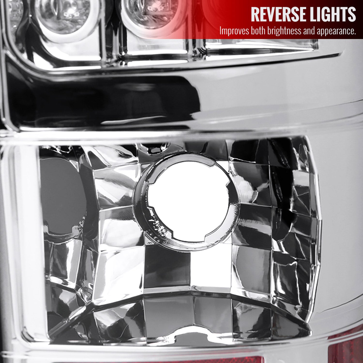2003-2006 Chevrolet Silverado LED Tail Lights Chrome Housing/Clear Lens