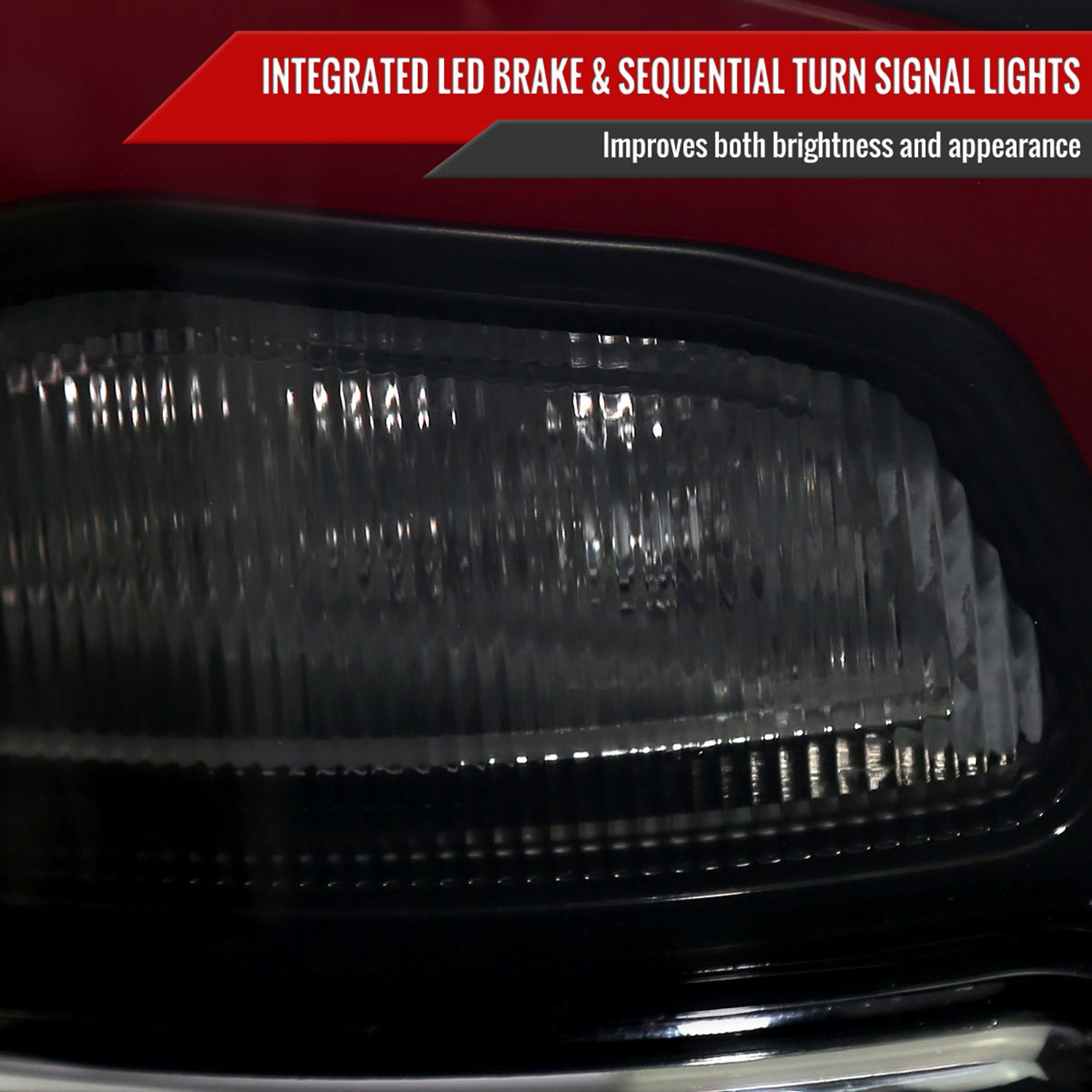 2013-2018 RAM 1500/2500/3500 Signal LED Tail Lights Matt Black/Smoke