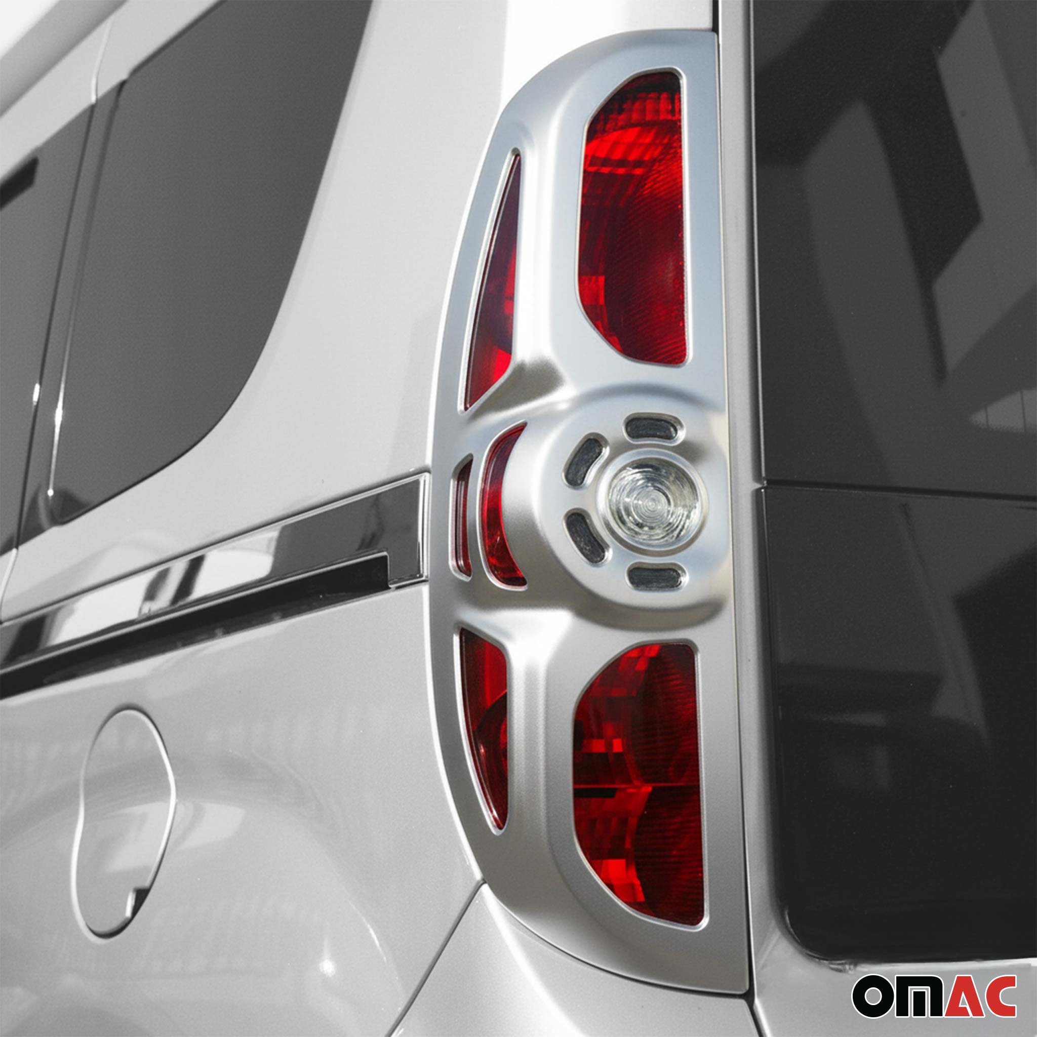 2014-2019 RAM ProMaster City Trunk Tail Light Trim Frame Chrome Silver 2Pcs