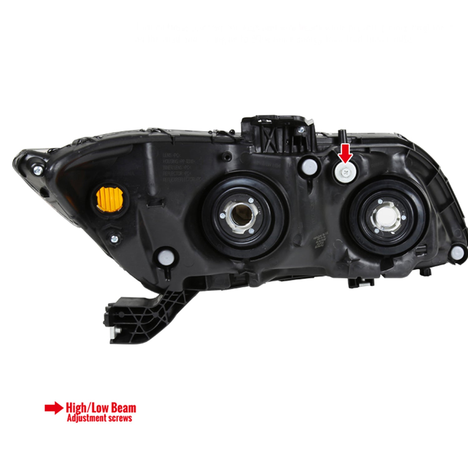 2012-2013 Honda Civic Coupe/ 2012-2015 Civic Sedan Crystal Headlights Chrome