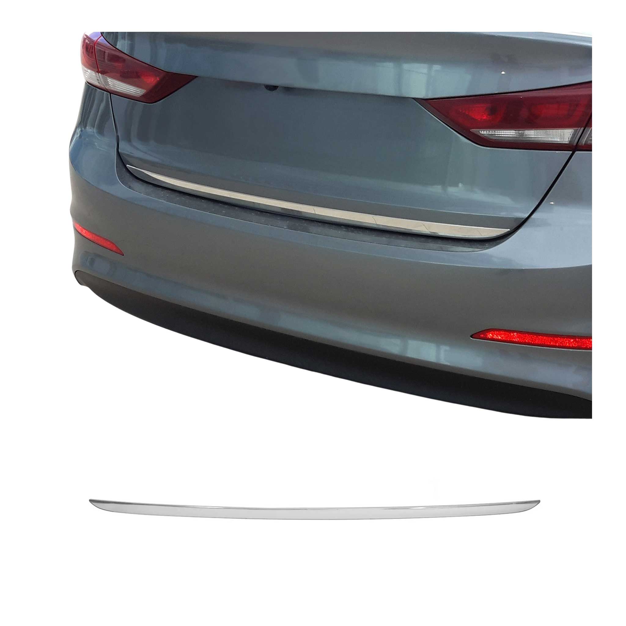 2018-2020 Hyundai Elantra GT Rear Trunk Lid Molding Trim Stainless Steel Silver