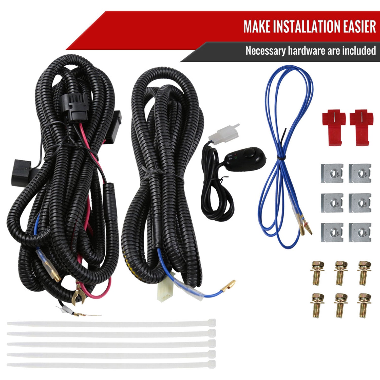 2015-2018 GMC Sierra 2500HD/3500HD PS24W Fog Lights Kit Chrome/Clear Lens