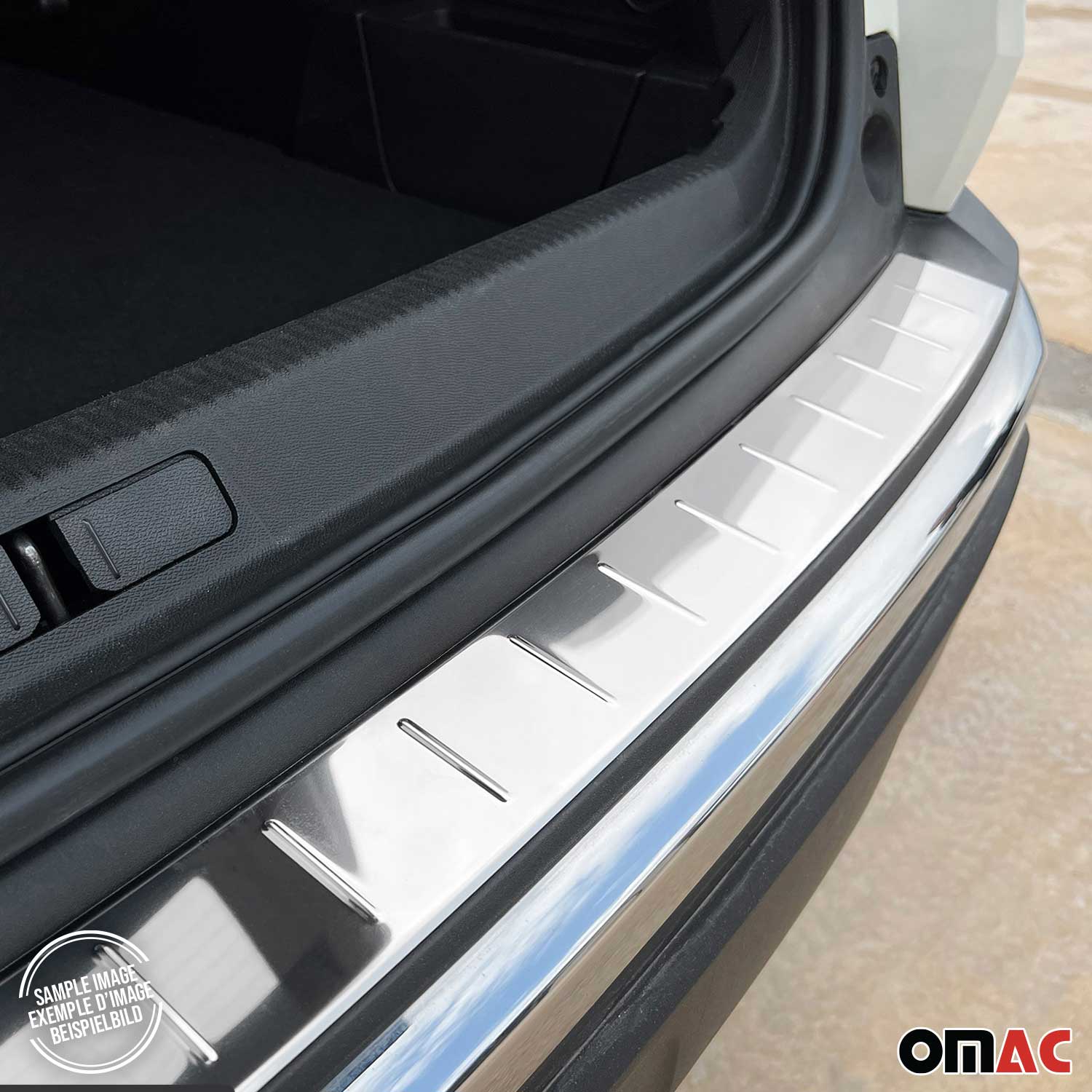 2018-2025 Audi Q5 SQ5 Rear Bumper Sill Cover Protector Guard Stainless Steel