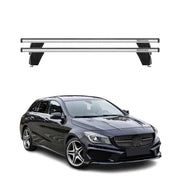 2015-2019 Mercedes CLA Shooting Brake X117 Roof Rack Cross Bars Silver