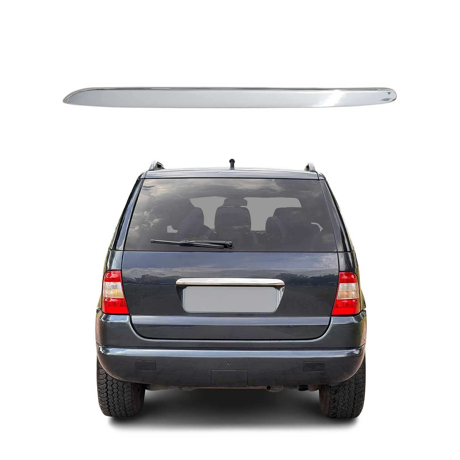 1997-2005 Mercedes M ML Class W163 Rear Trunk Tailgate Handle Cover Stainless Steel
