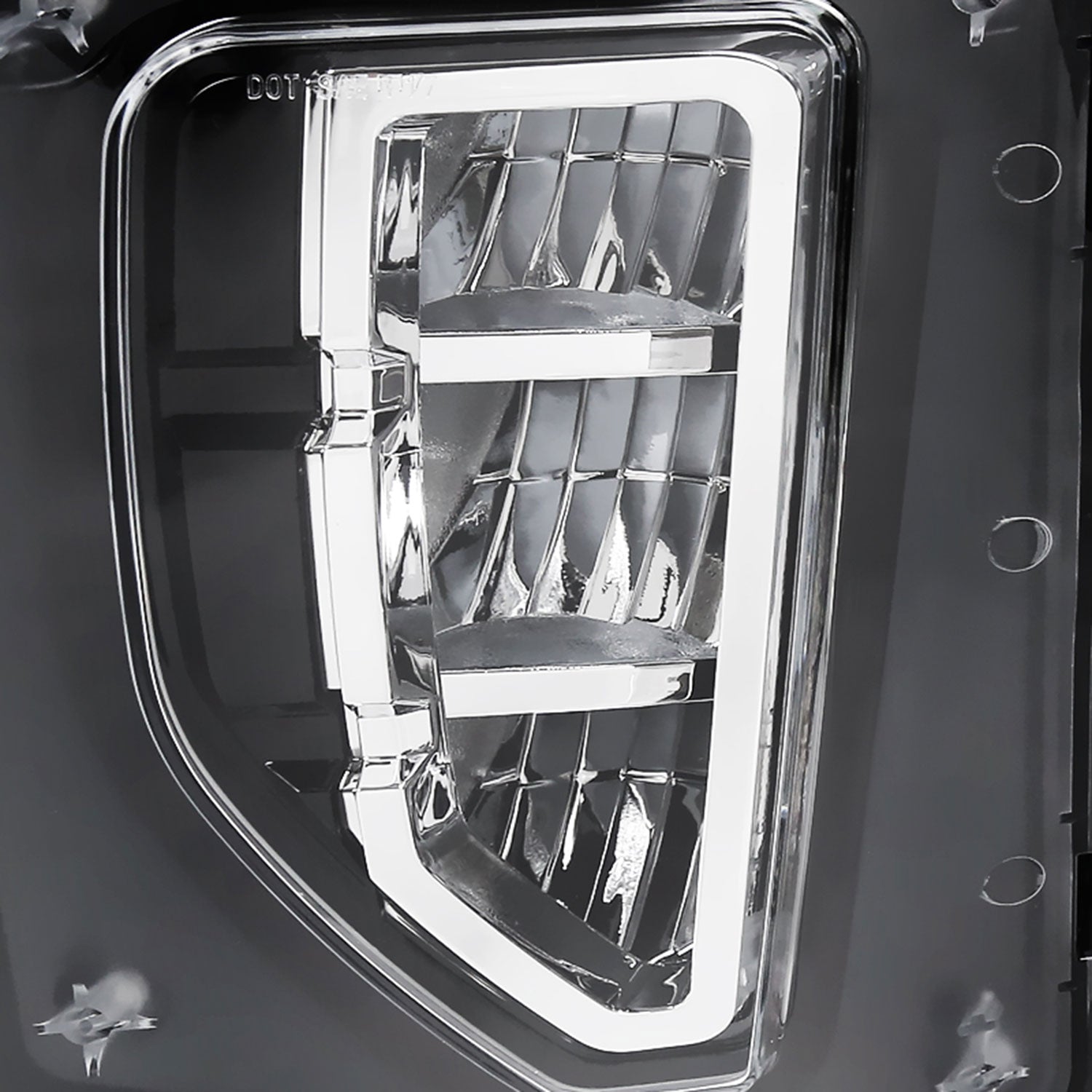 2016-2018 Chevy Silverado 1500 LED Fog Lights Kit Chrome Housing/Clear Lens