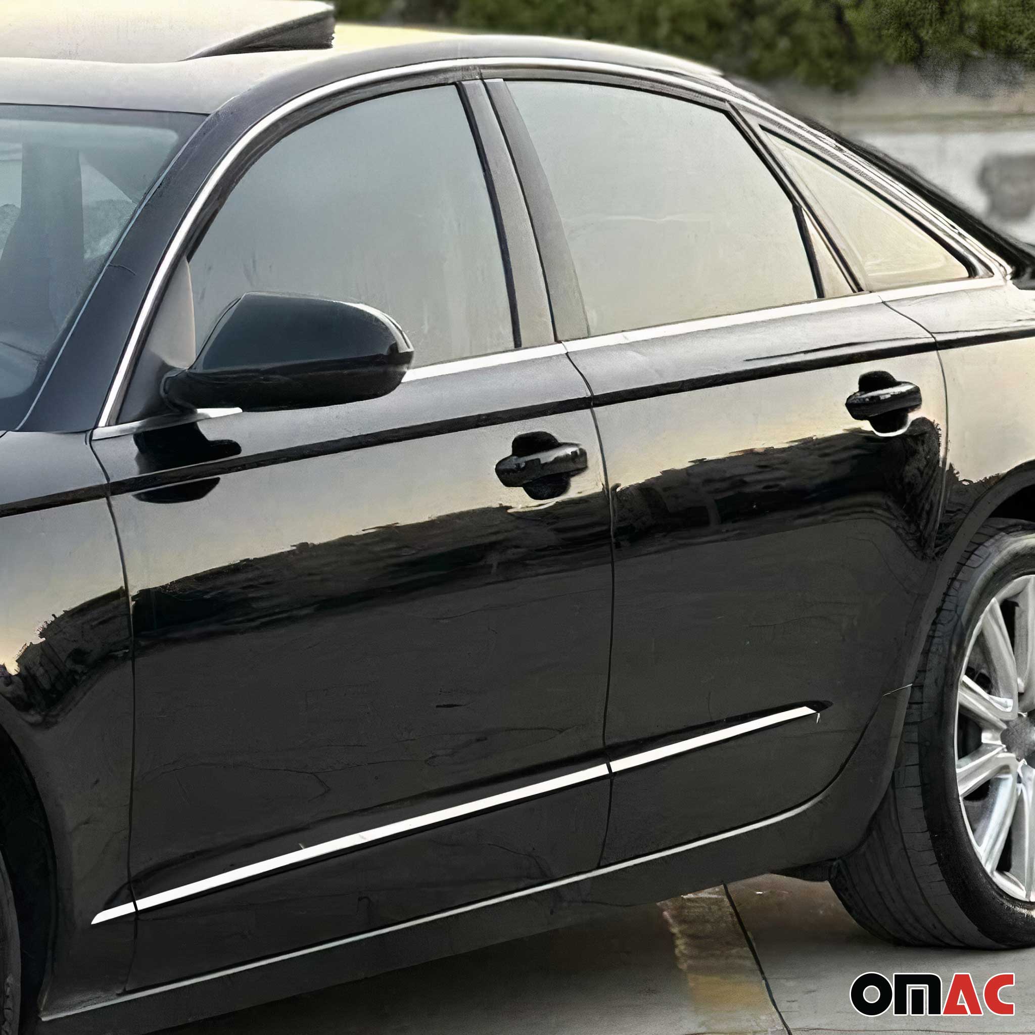 2012-2018 Audi A6 C7 All Type Side Door Molding Trim Stainless Steel