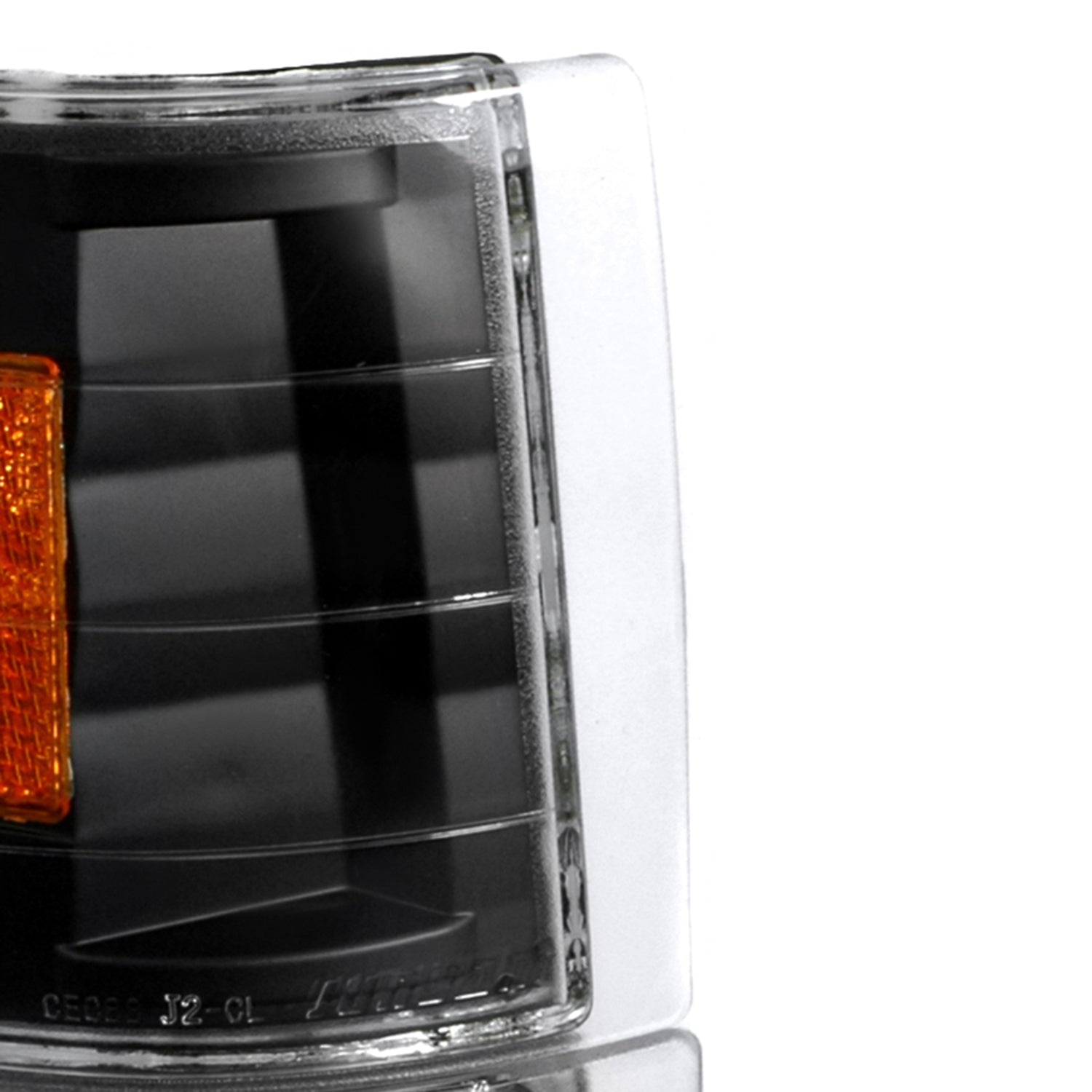 1994-1998 GMC C/K Sierra/Yukon/Suburban Corner Lights Amber Reflectors Black
