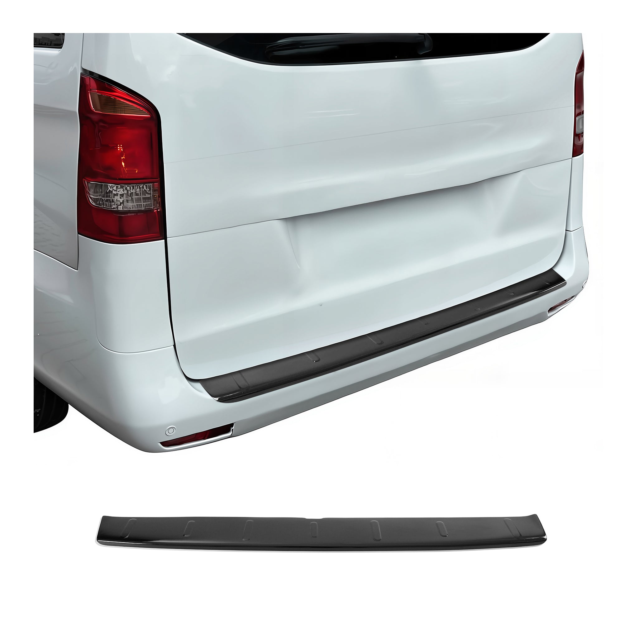 2016-2024 Mercedes Metris Rear Bumper Guard Acrylic Black