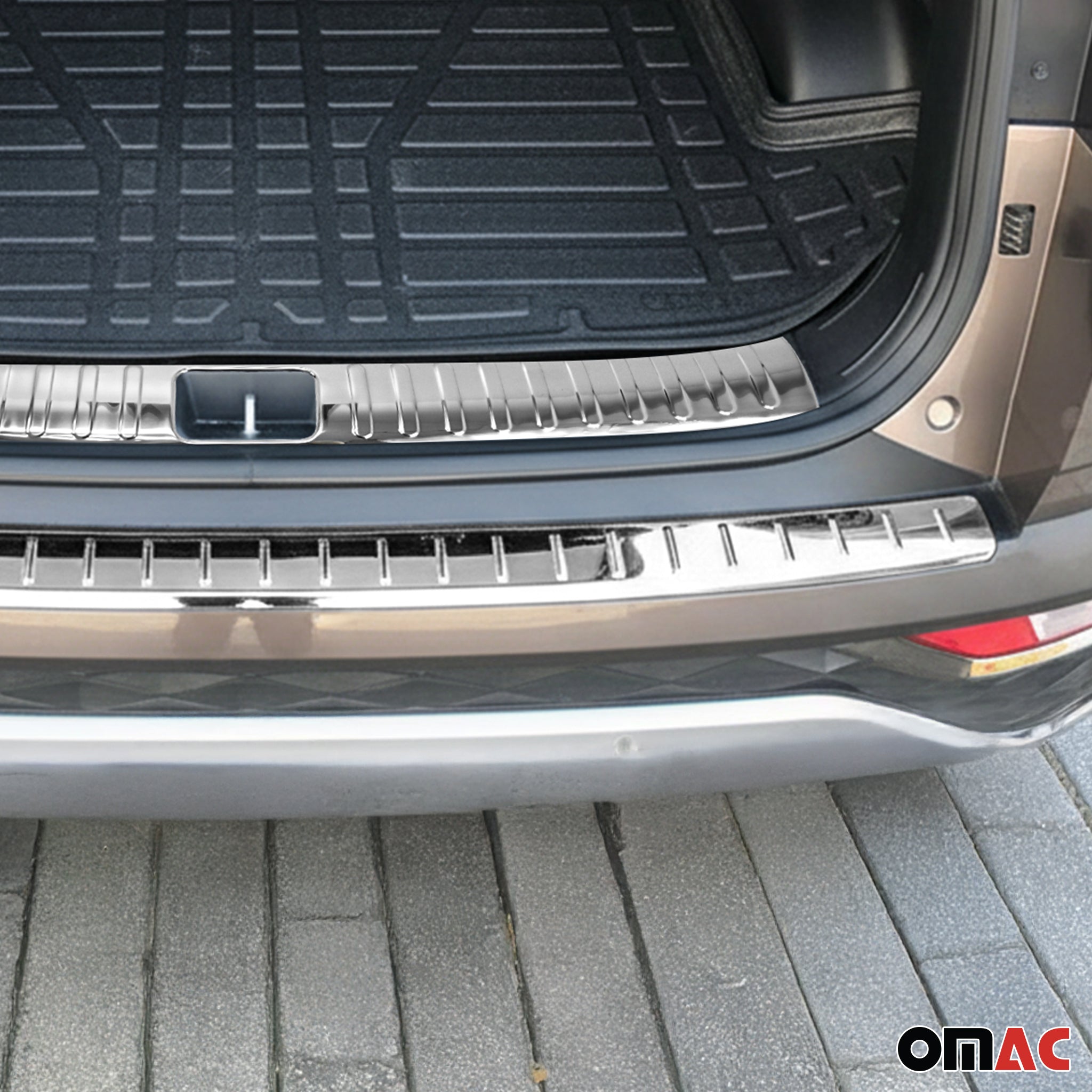 Rear Bumper Guard & Trunk Sill Cover Set for Hyundai Tucson III 2016-18 S.Steel