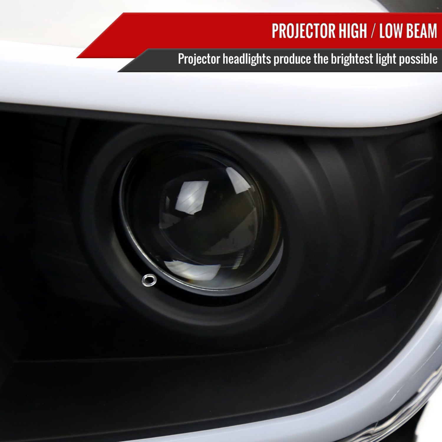 2014-2021 Toyota Tundra LED Projector Headlights Matte Black/Clear Lens
