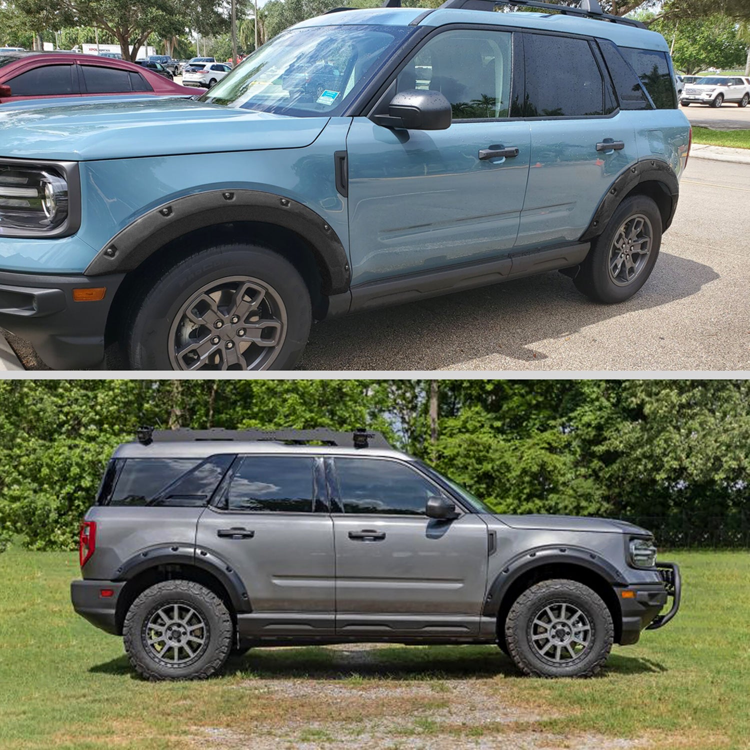 2021-2024 Ford Bronco Sport Pocket Rivet Style Fender Flares Protector