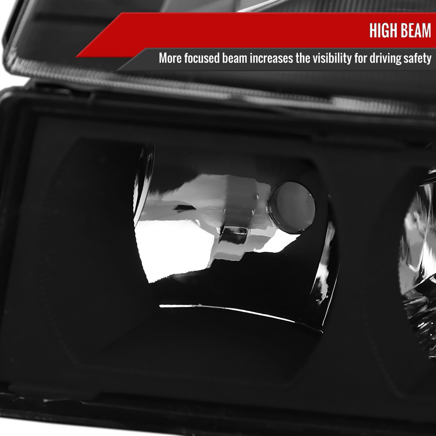 2002-2006 Chevy Avalanche 1500/2500 Factory Headlights Bumper & Signal Black