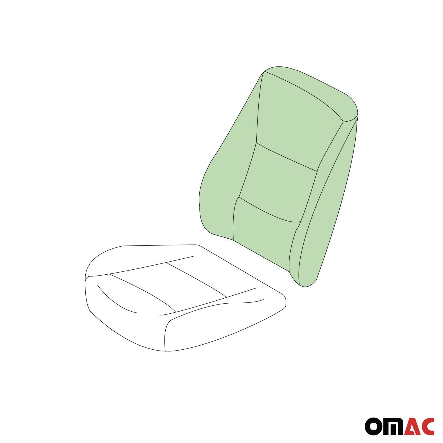2015-2022 RAM ProMaster City Backrest Seat Cushion Foam Pad 1Pc