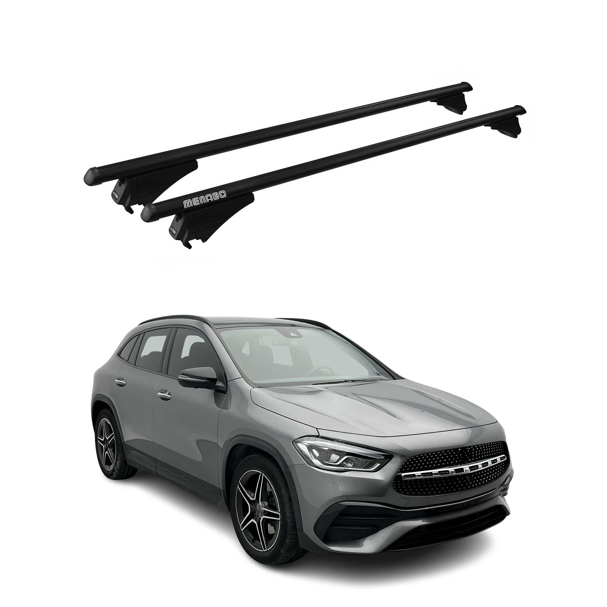 2020-2026 Mercedes GLA Class H247 Roof Rack Cross Bars Black