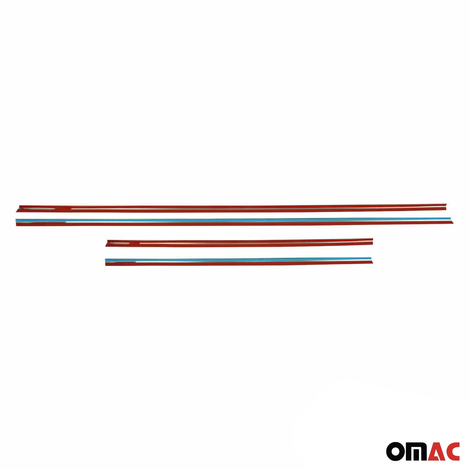 2006-2009 Land Rover Range Rover Sport Window Molding Trim Stainless Steel Silver 6x