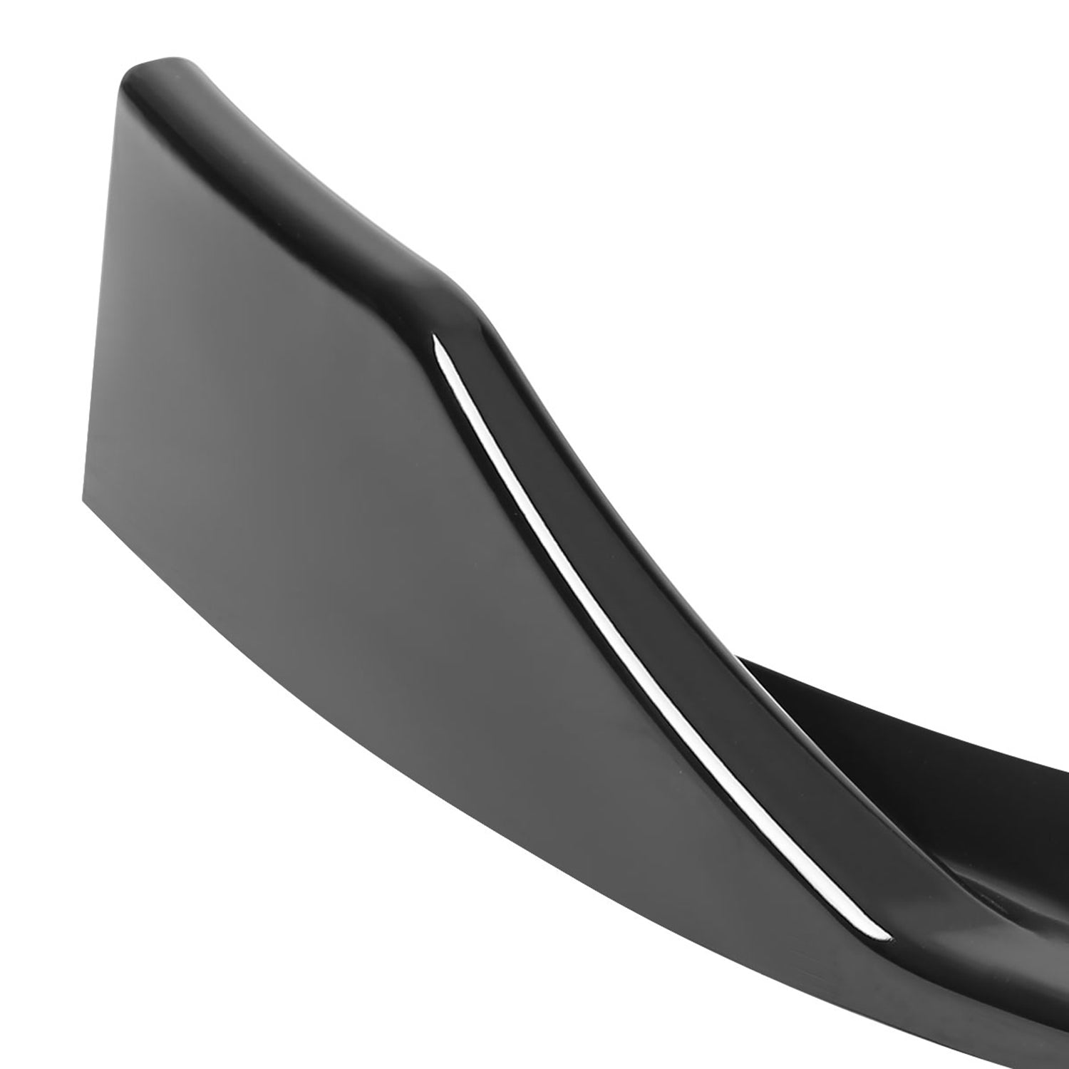 2015-2018 Mercedes Benz W205 C Class Glossy Black 3Pcs Bumper Lip Spoiler