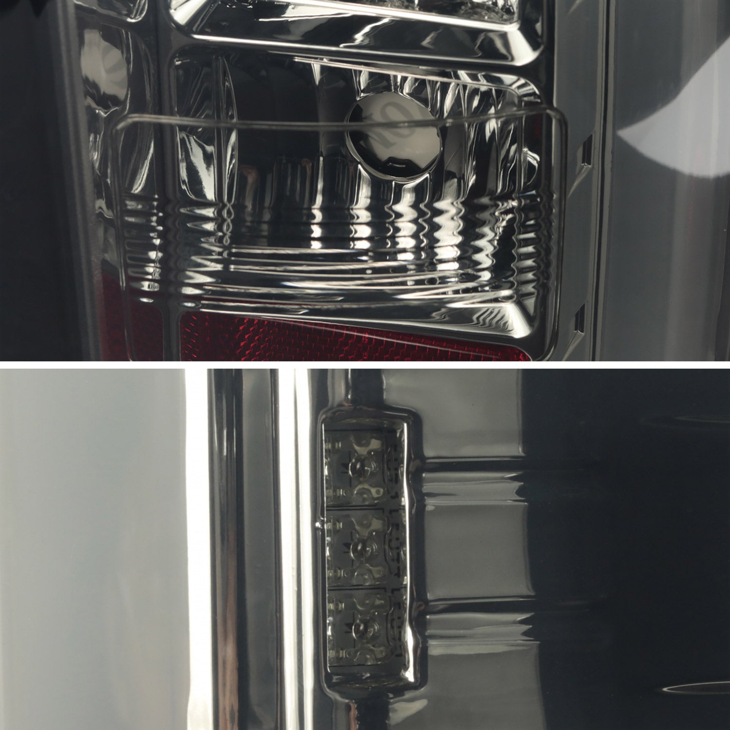 2014-2018 GMC Sierra 1500/2500HD/3500HD LED Tail Lights Chrome/Smoke Lens