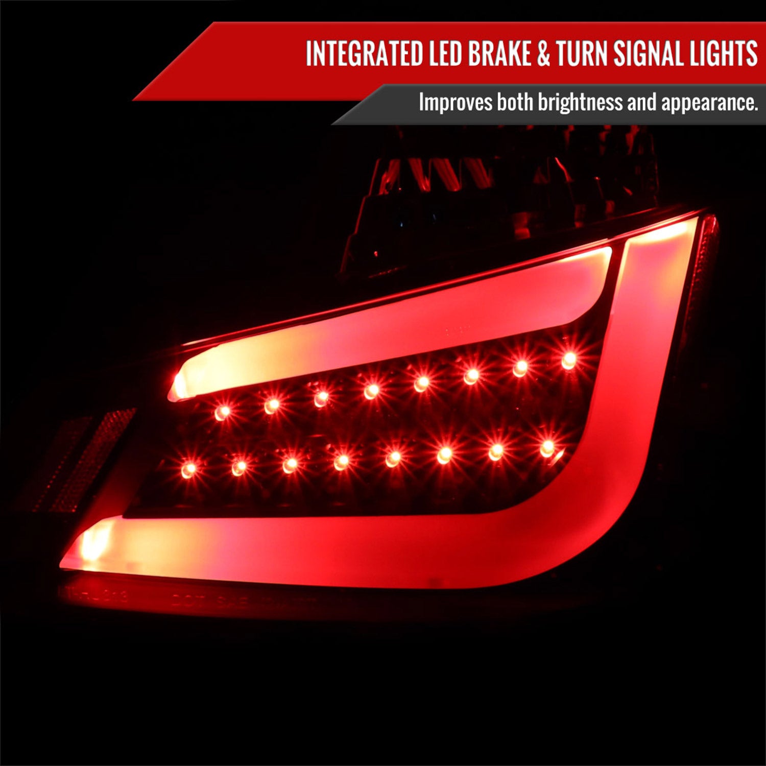 2011-2013 Scion tC V2 LED Tail Lights Matte Black Housing/Clear Lens