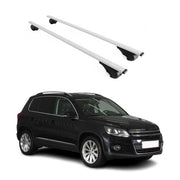 2012-2017 VW Tiguan Roof Rack Cross Bars Silver