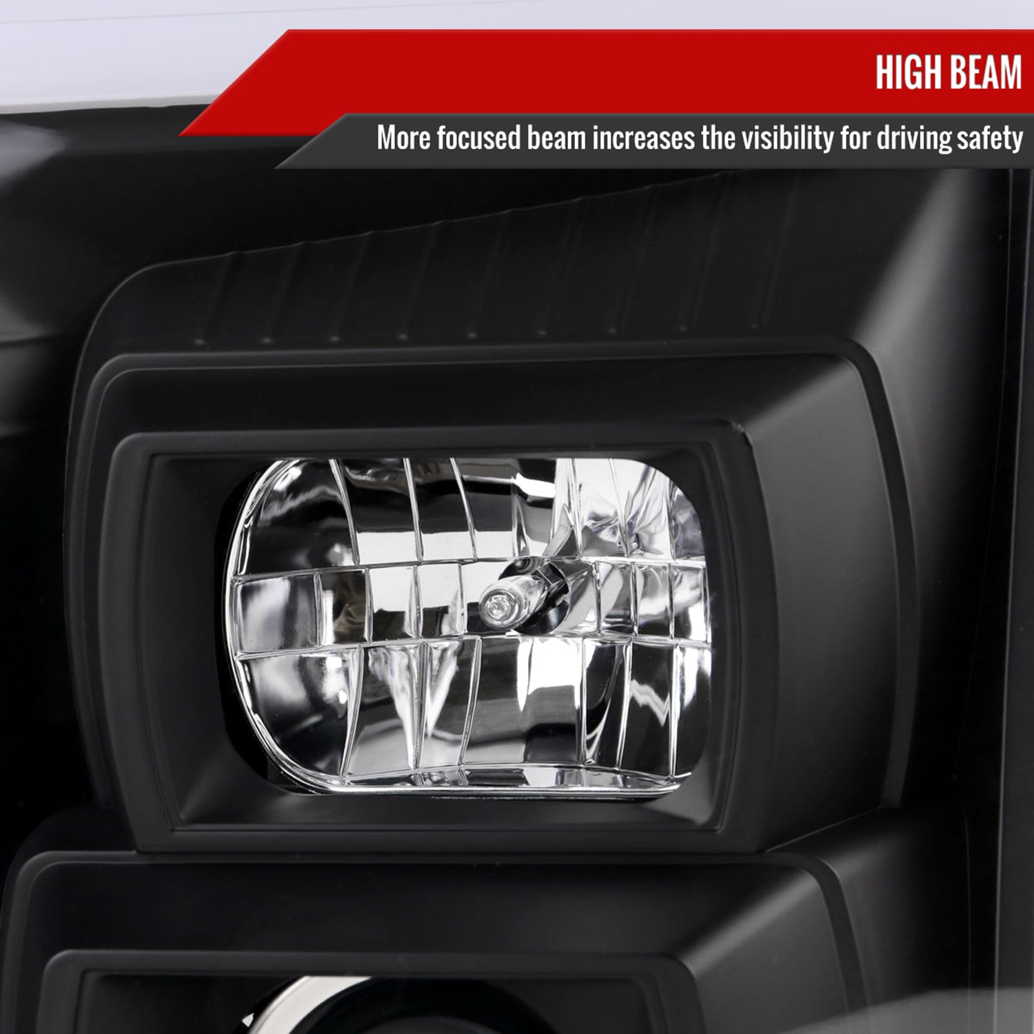 2007-2014 GMC Yukon/XL 1500/XL 2500 LED Turn Signal Projector Headlights Black