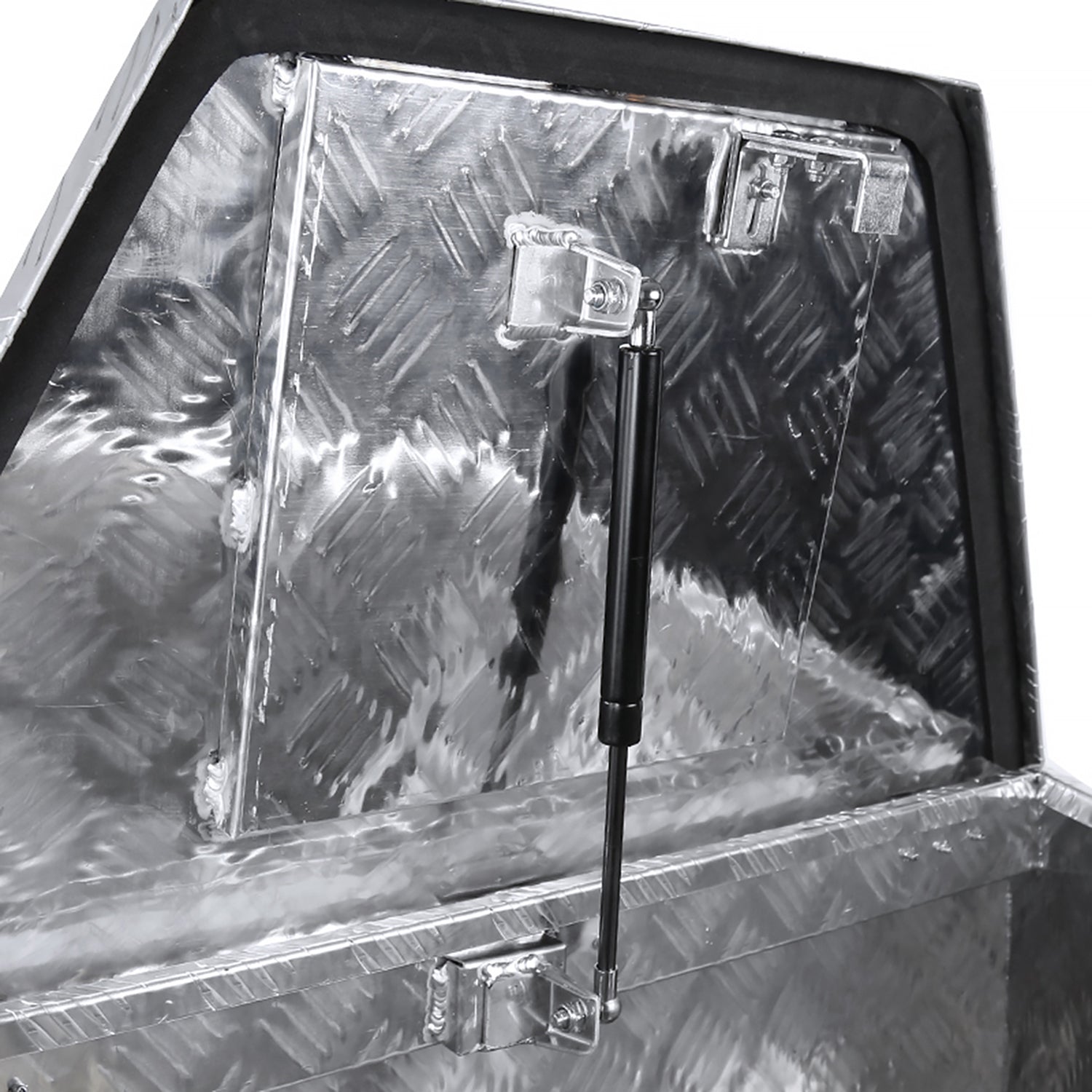 Universal 15~29" Silver Heavy Duty Truck Trailer Tongue Tool Box w/ Lock & Keys