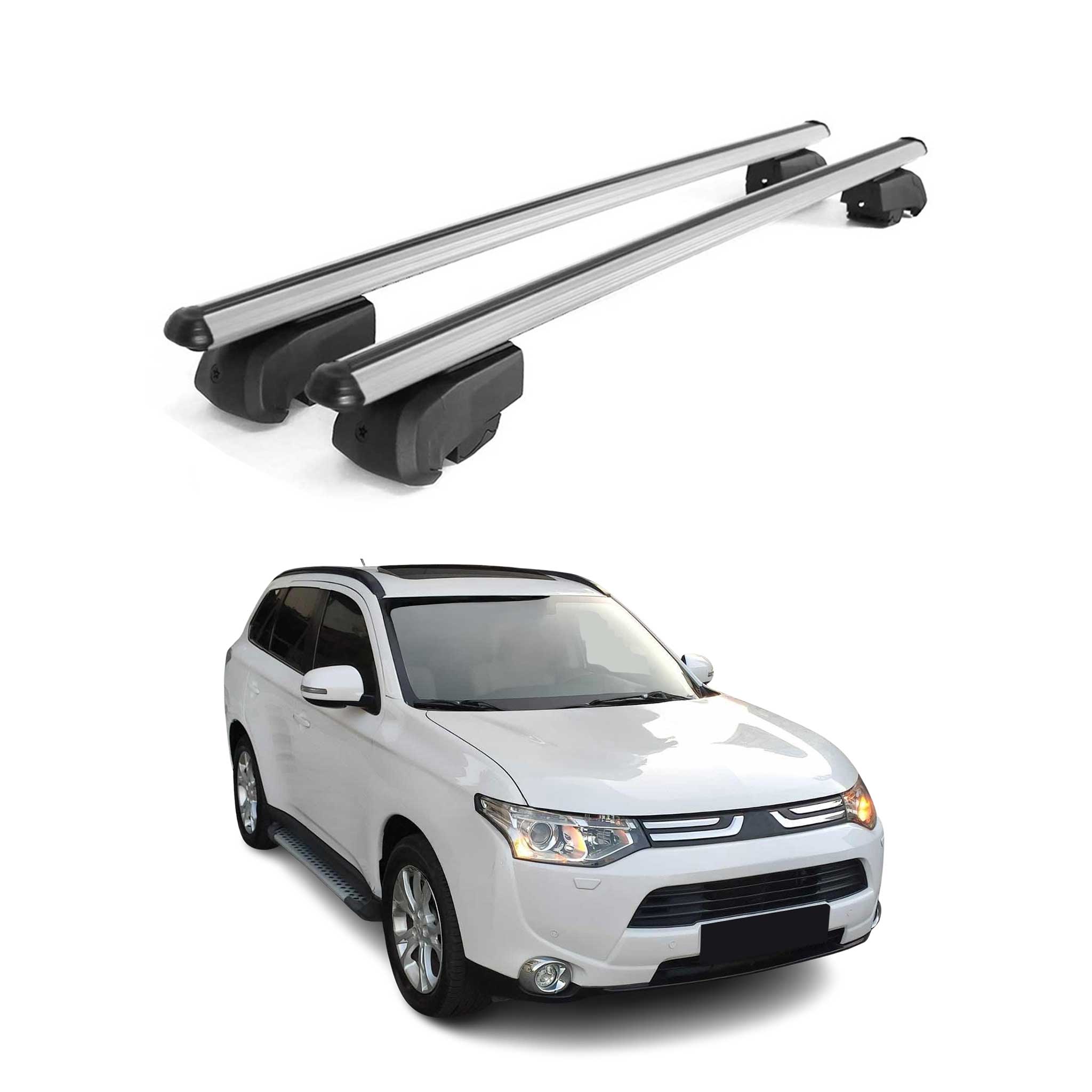 2014-2020 Mitsubishi Outlander Roof Rack Cross Bars Silver