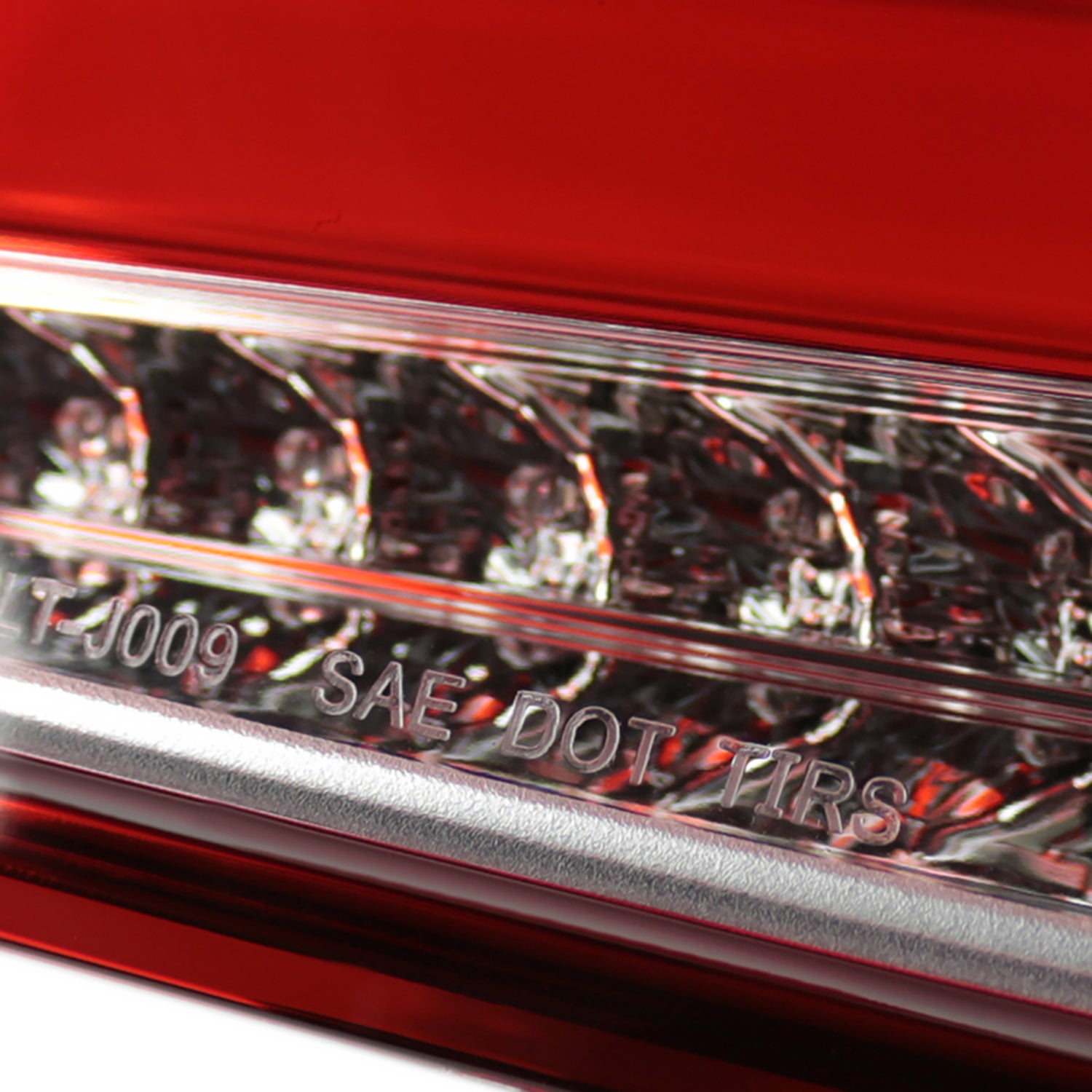 2015-2019 Ford Focus Hatchback LED Tail Lights Chrome Housing/Red Lens