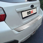 2013-2015 Subaru XV Crosstrek Rear Bumper Guard Stainless Steel Brushed