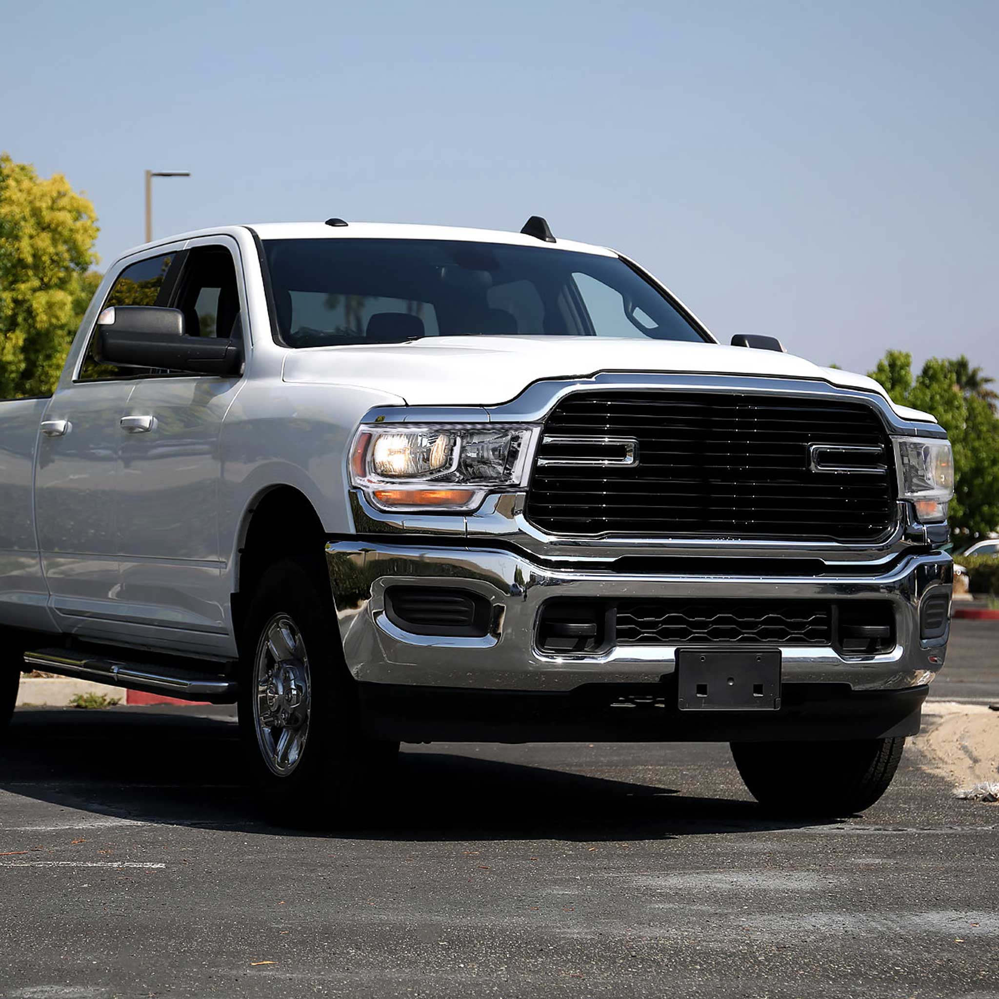 For Dodge RAM 2500 3500 2019-2024 Factory Style Crystal Headlight Passenger Side Only Chrome Housing Clear Lens