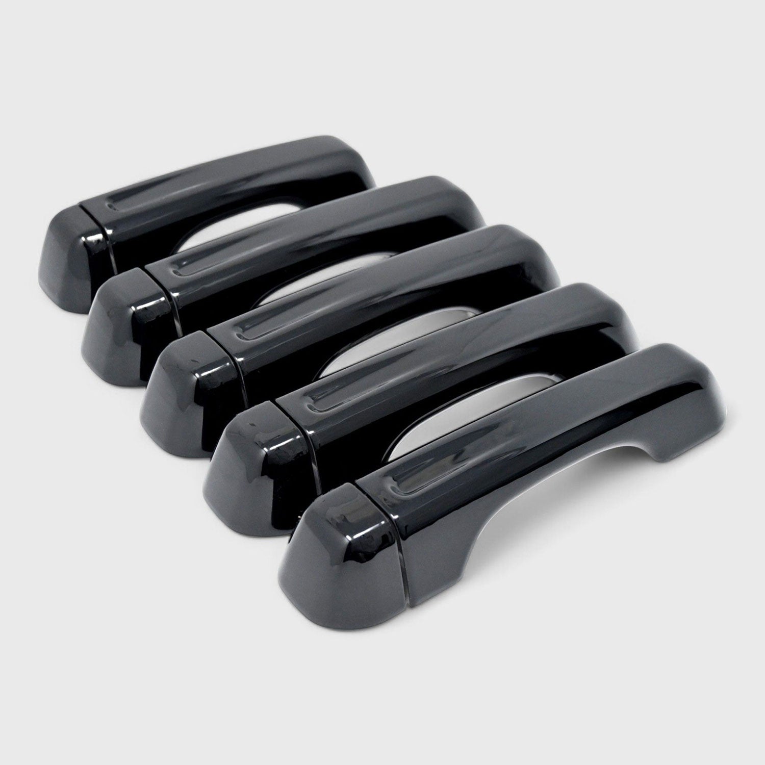 2018-2025 Jeep Wrangler JL Door Handle Cover Gloss Black 10Pcs ABS Plastic