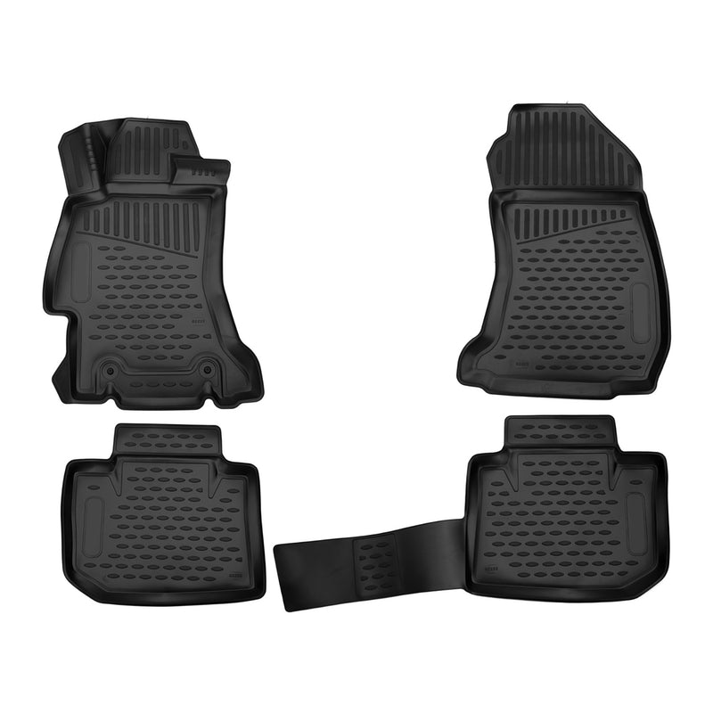 2015-2021 Subaru WRX STI Floor Mats Liners Full Set All Weather Black