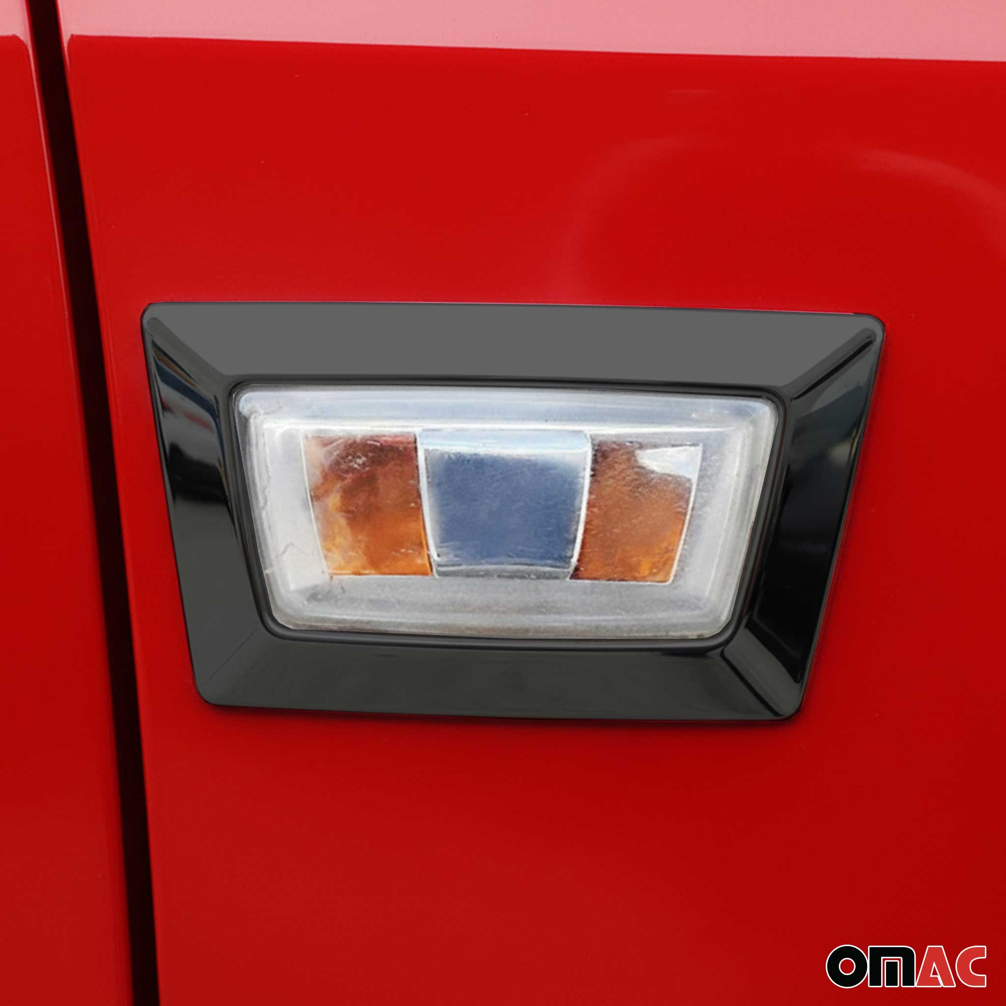 2015-2019 Opel Corsa Side Indicator Signal Trim Cover S. Steel Dark 2Pcs