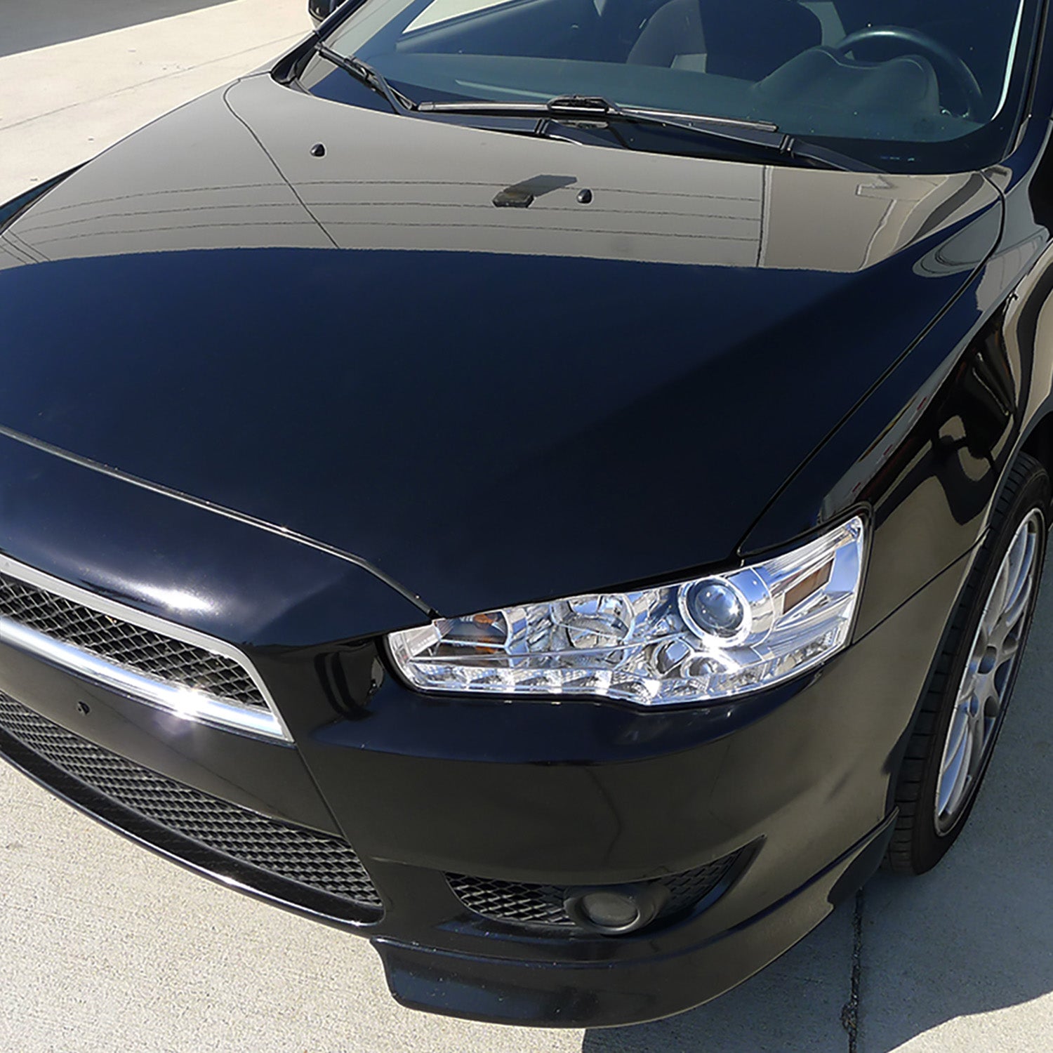 2008-2015 Mitsubishi Lancer EVO Projector Headlights SMD LED Light Chrome