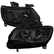 For Chevrolet Colorado 2015-2022 Factory Headlights Chrome Housing Smoked Lens