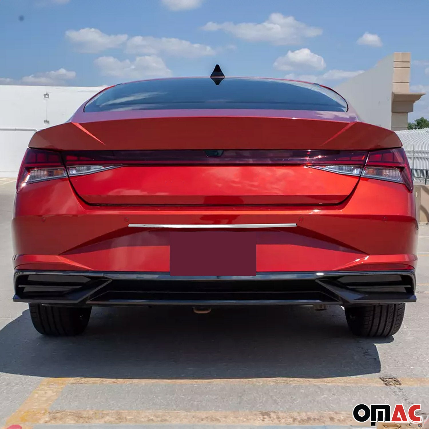 2021-2025 Hyundai Elantra Rear Trunk Tailgate Door Handle Cover Stainless Steel