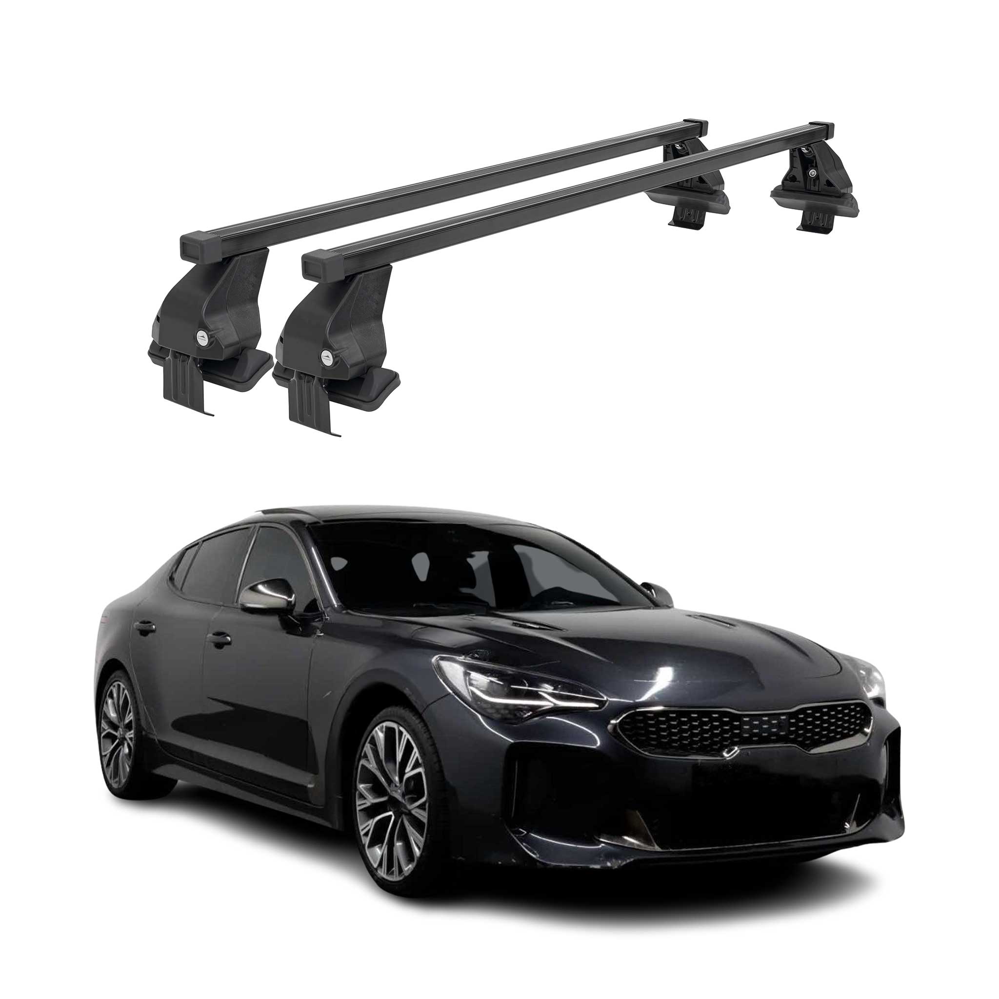 2018-2023 Kia Stinger Roof Rack Cross Bars Black