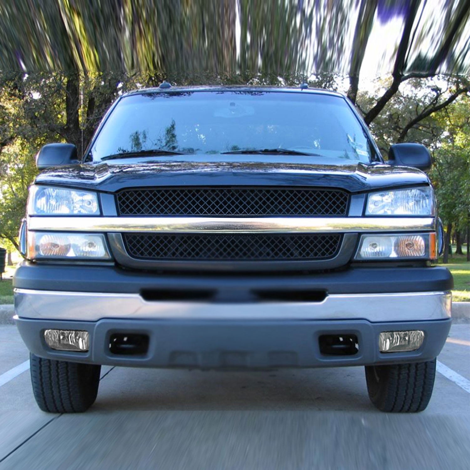 2002-2007 Chevy Silverado/Avalanche H10 Fog Lights Chrome Housing/Clear Lens