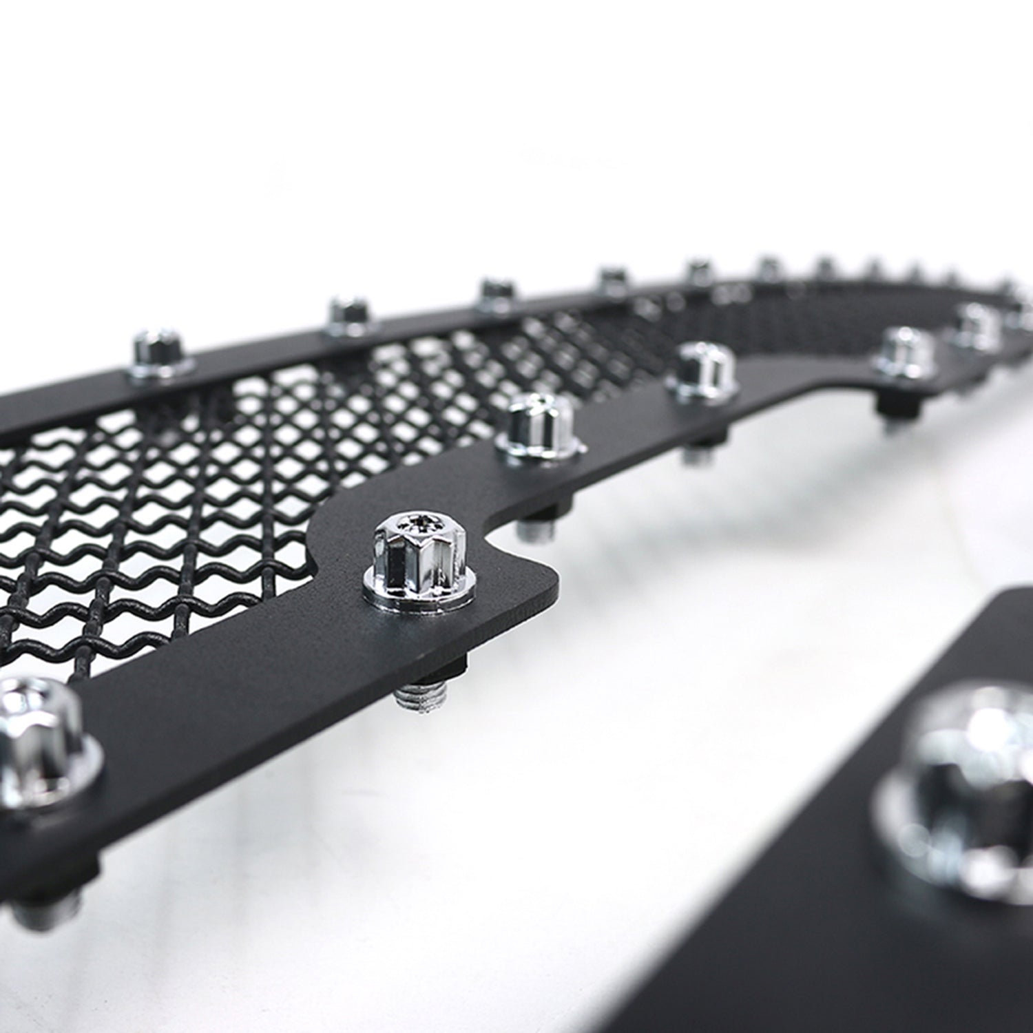 2003-2006 Chevy Silverado/Avalanche Rivet Black Steel 2PC Mesh Grille Insert