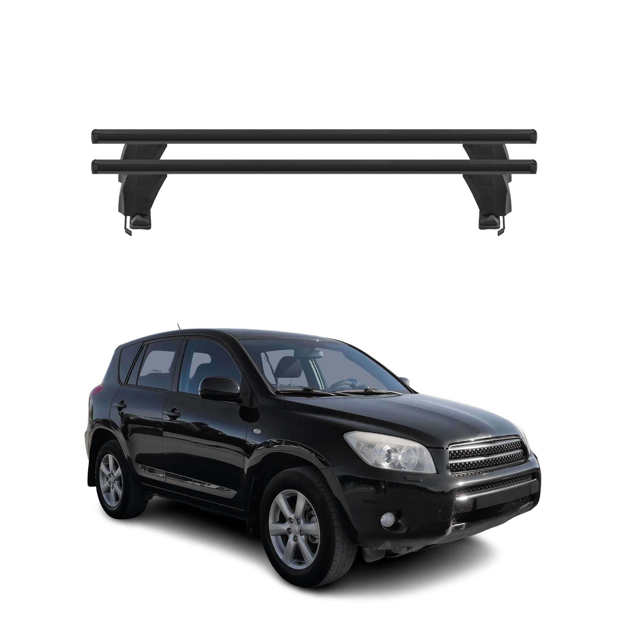2006-2012 Toyota RAV4 Roof Rack Cross Bars Black