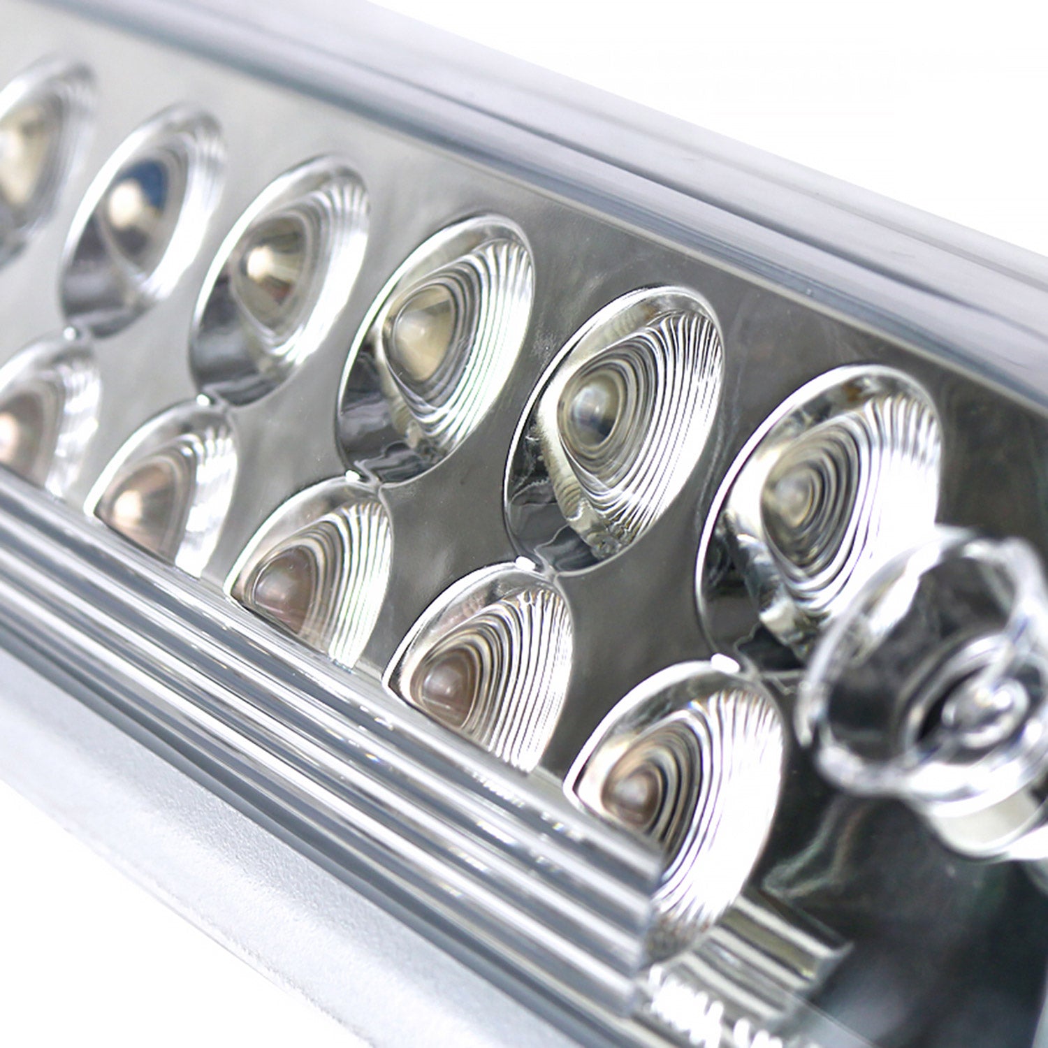 2014-2018 Chevy Silverado/ GMC Sierra LED 3rd Brake Light Chrome/Clear Lens