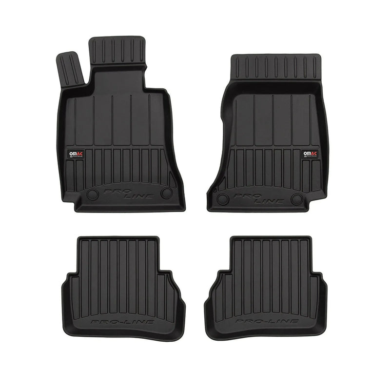 2015-2021 Mercedes C Class W205 S205 Premium Floor Mats Liners Full Set All Weather Heavy Duty Black