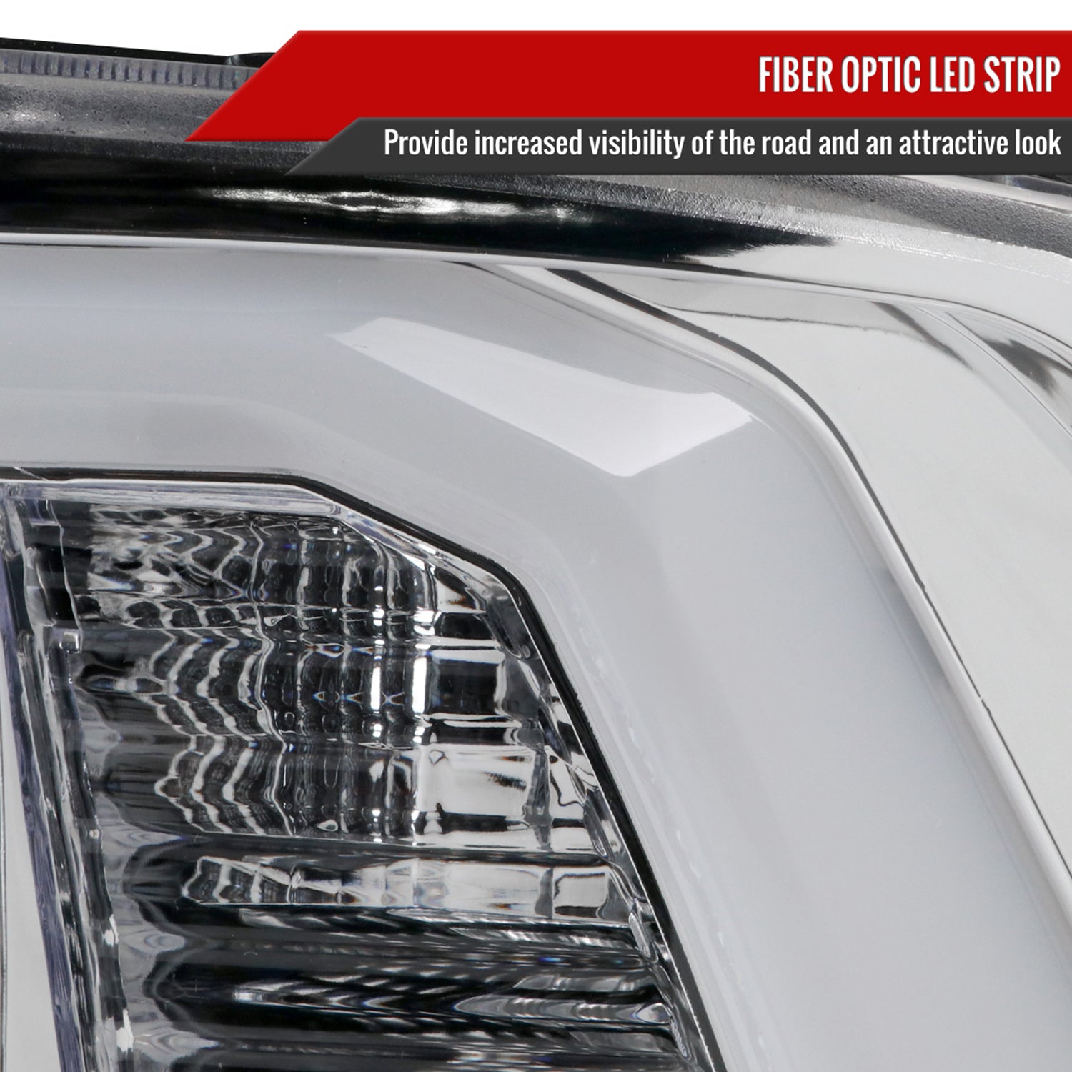 2009-2018 Dodge RAM 1500 / RAM 2500 3500 LED C-Bar Headlights Chrome