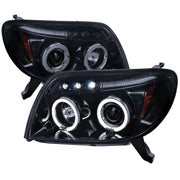 2003-2005 Toyota 4Runner Dual Halo Projector Headlights Glossy Black/Smoke