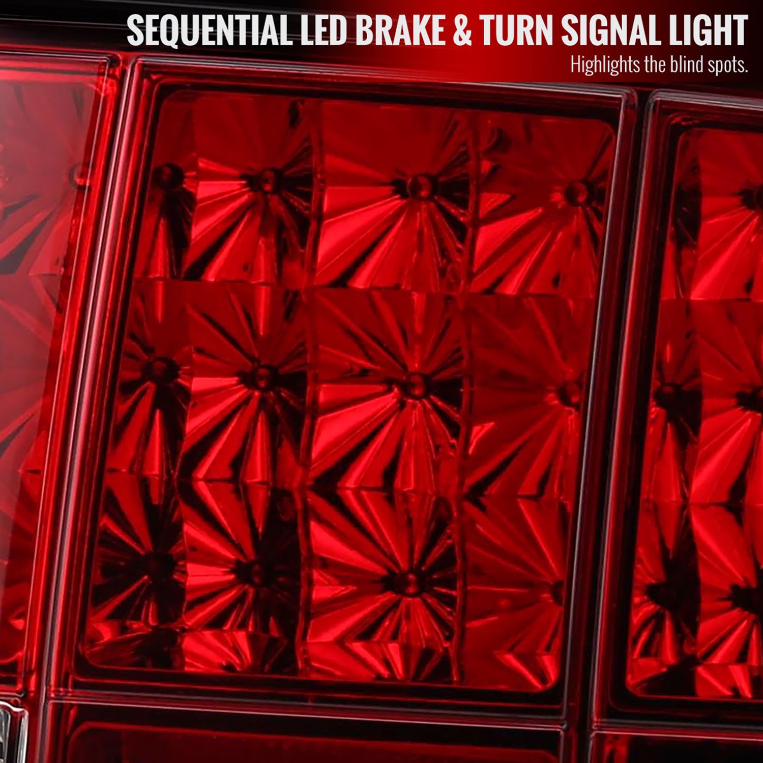 2005-2009 Ford Mustang Sequential LED Tail Lights Chrome Housing/Red Lens