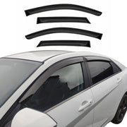 2014-2018 Kia Forte Window Visor Vent Rain Deflector 4Pcs Smoke