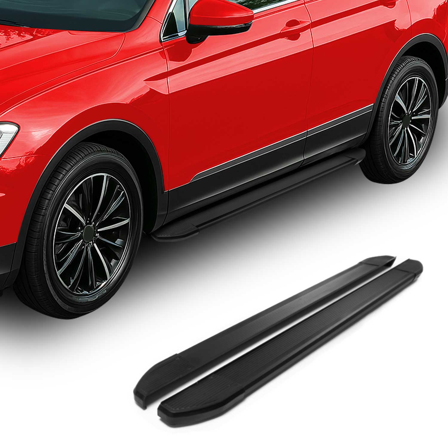2009-2017 VW Tiguan Running Boards Side Steps Black