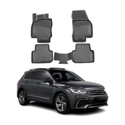 2017-2018 VW Tiguan Limited Floor Mats Liners Full Set All Weather Black