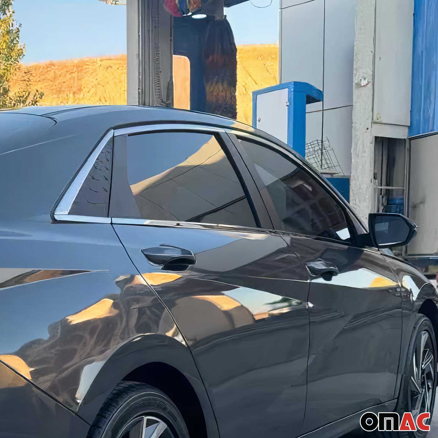 2021-2025 Hyundai Elantra SD Window Molding Trim Streamer Stainless Steel 12 Pcs